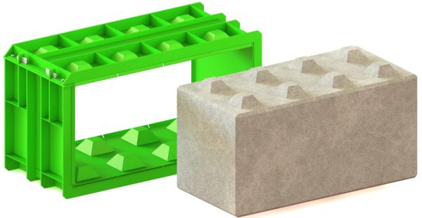 Standard-Betongießform 160×80×80