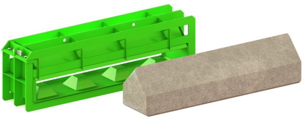 Dachmodell-Betongießform 160×40×40/90