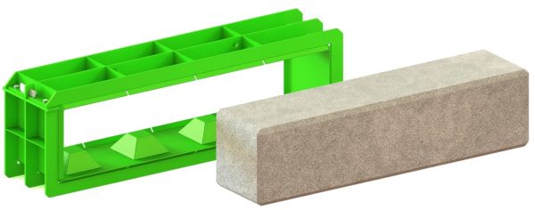 Flat-Top-Betongießform 160×40×40