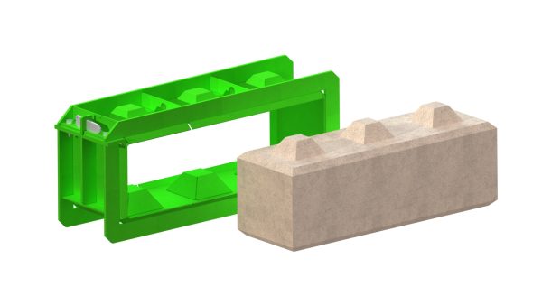 Betongießform 90×30×30