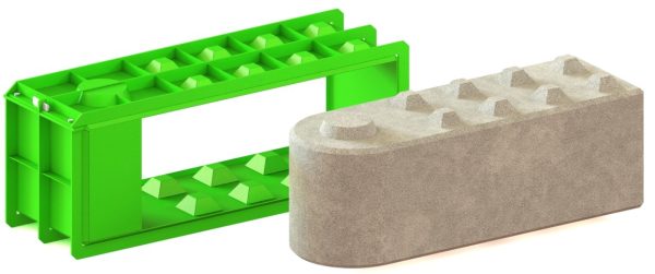 Flexi-Betongießform 180×60×60